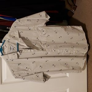 Old Navy medium short sleeve collared shirt with pelicans